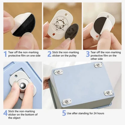 Furniture Moving Wheel Stainless With 360 Degree Rotation