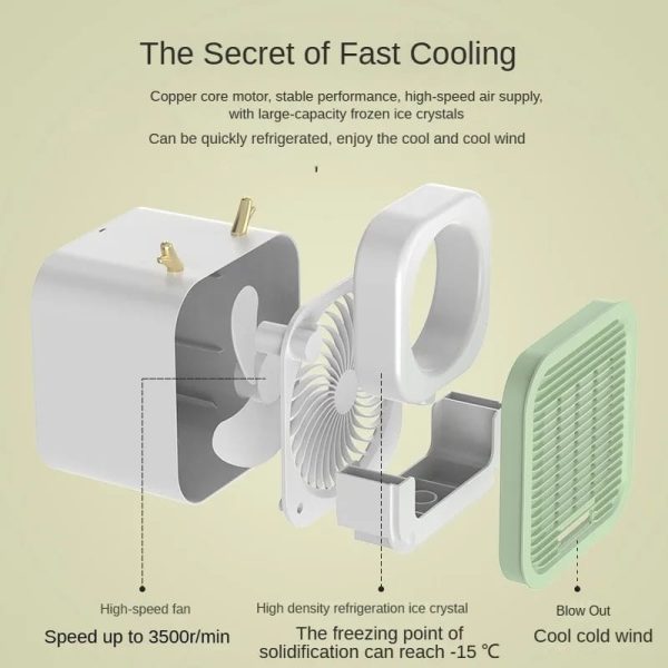 Portable Desktop Air Conditioning Fan | Three Gears Adjustable
